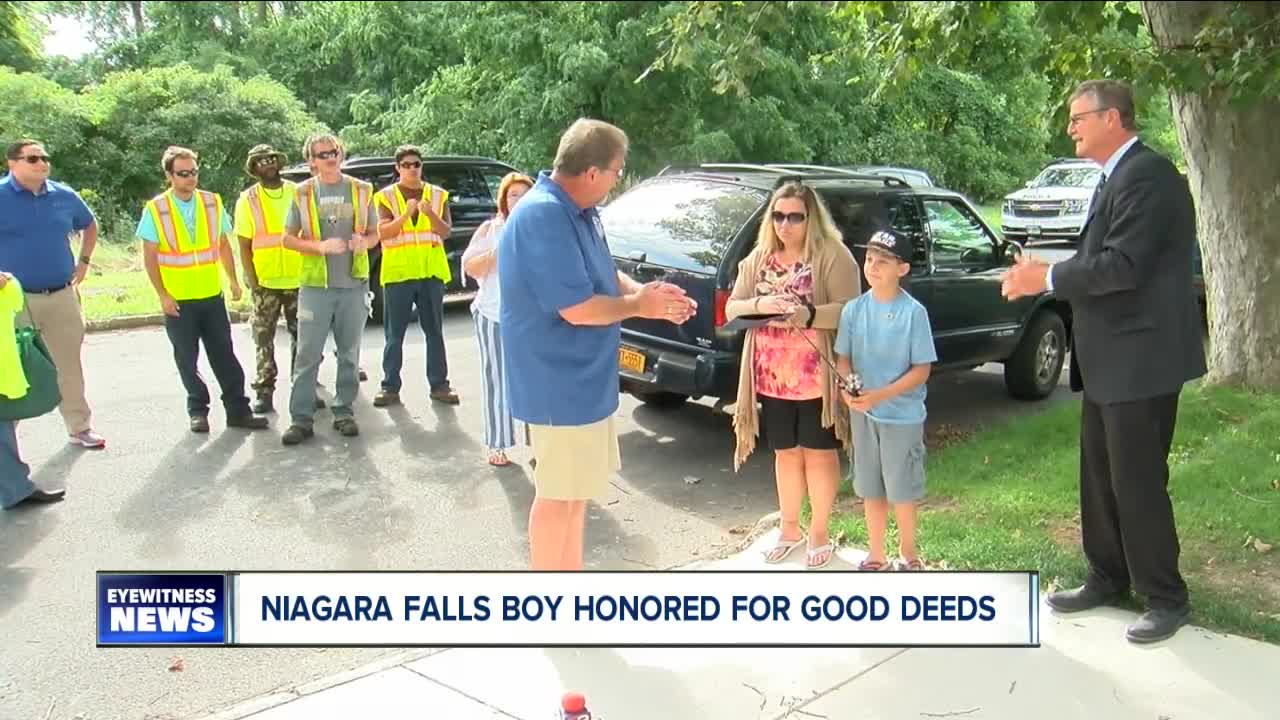 Niagara Falls boy honored for good deeds