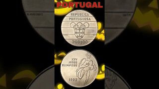 Portugal 200 Escudos 1992.#shorts #coinnotesz