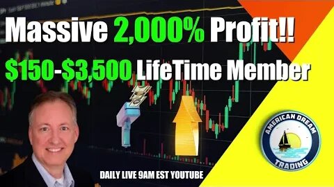 Massive 2,000% Stock Market Profit $150 To $3,500 Lifetime Member Success Story