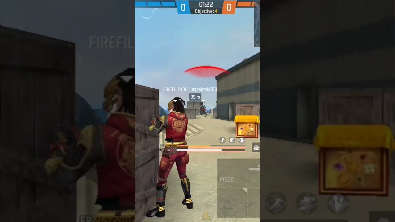 নুব গেমপ্লে এরকম হয়।#shorts #firefild100