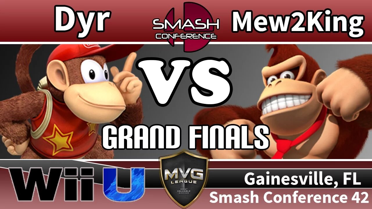 Dyr (Diddy) vs. COG MVG|Mew2King (Donkey Kong) - SSB4 Grand Finals - SC42