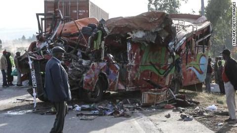 Kenya bus crash kills at least 30