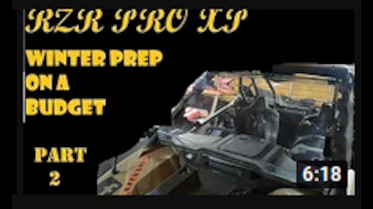RZR Pro xp budget build pt. 2