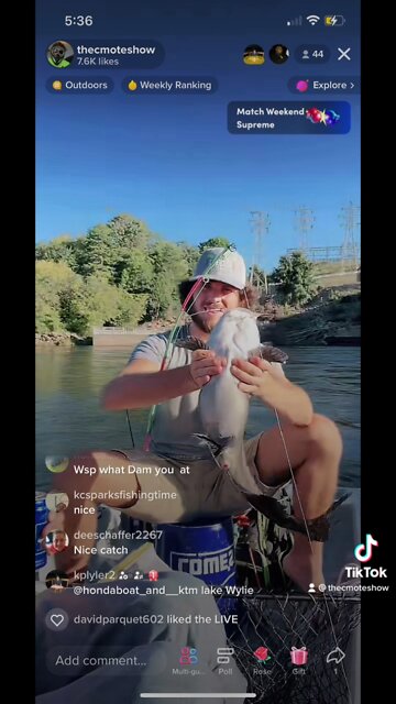 Caught some huge catfish and a nice gar today