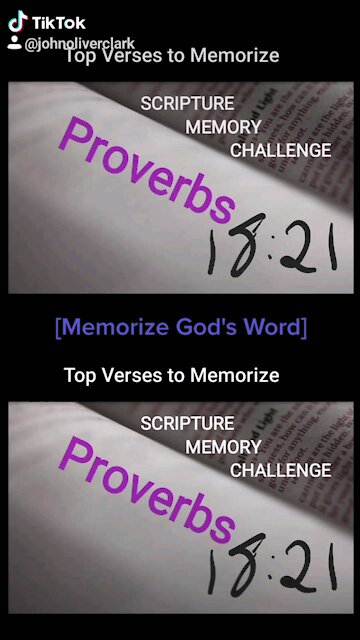 Top Verses To Memorize, Proverbs 18:21