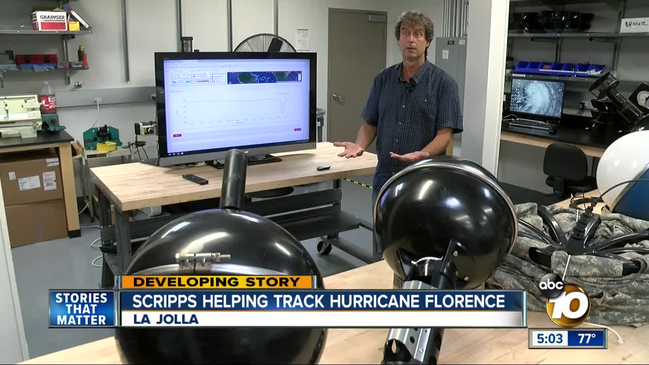 Scripps helping track Hurricane Florence