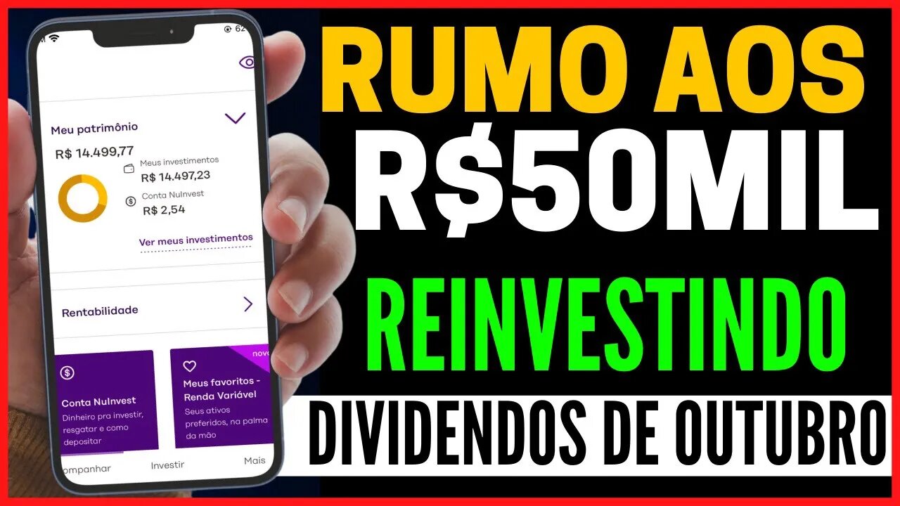 RUMO AOS R$50MIL: COMPREI MAIS AÇÕES PARA A CARTEIRA COM OS DIVIDENDOS