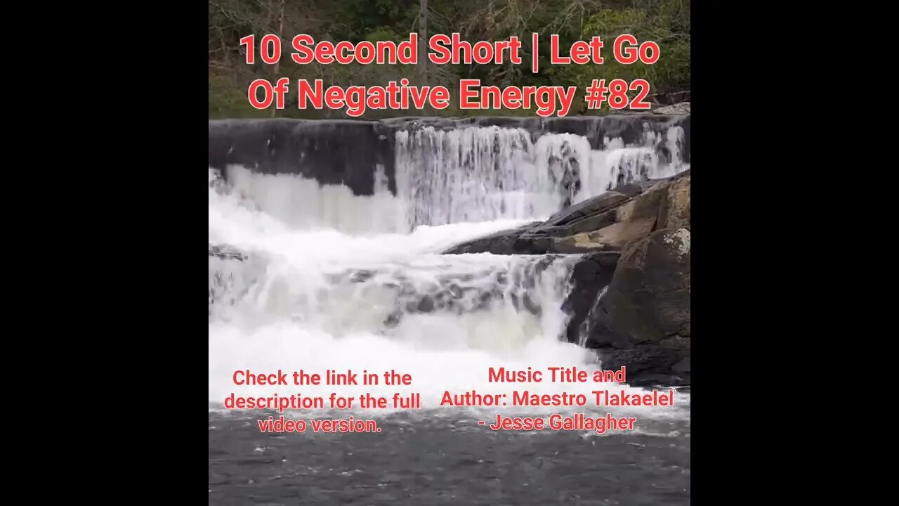 10 Second Short Of Let Go Of Negative Energy | #meditation #shorts #shortsvideo #waterfall #82