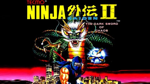 Ninja Gaiden 2 The Dark Sword of Chaos Title Screen.