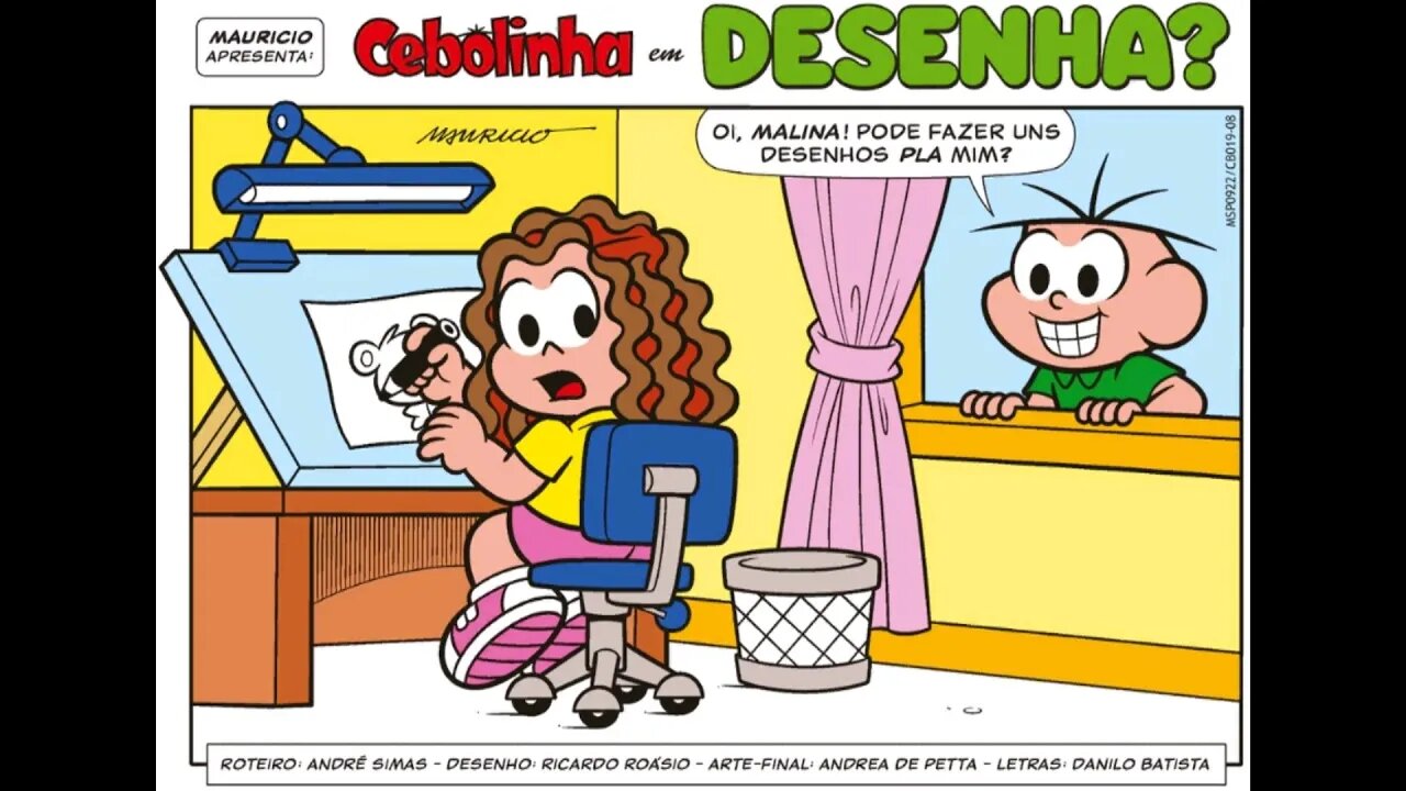 Cebolinha em-Desenha? | Gibis do Rapha 2