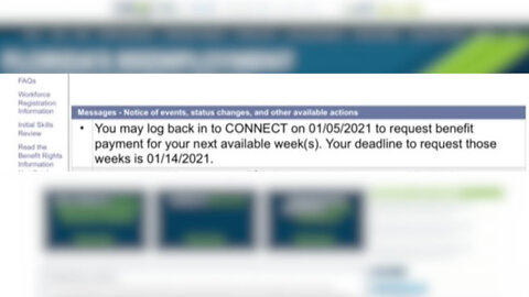 New message on Florida unemployment website tells workers come back in 2021