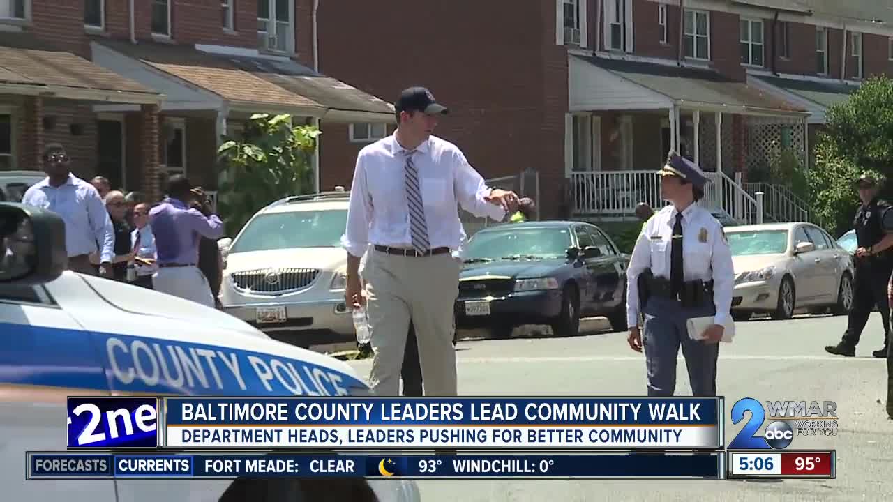 Baltimore County leaders lead community walk