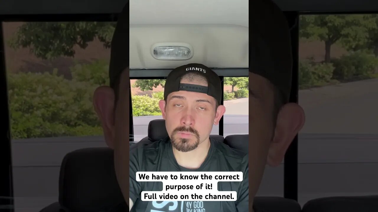 We must know the correct purpose!