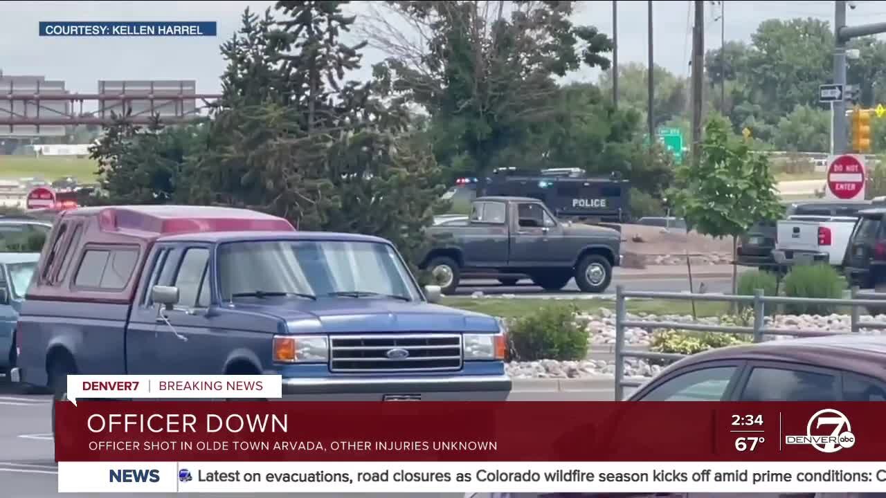 Police respond to shooting in Olde Town Arvada early Monday afternoon
