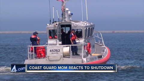 Coast Guard mom reacts to government shutdown