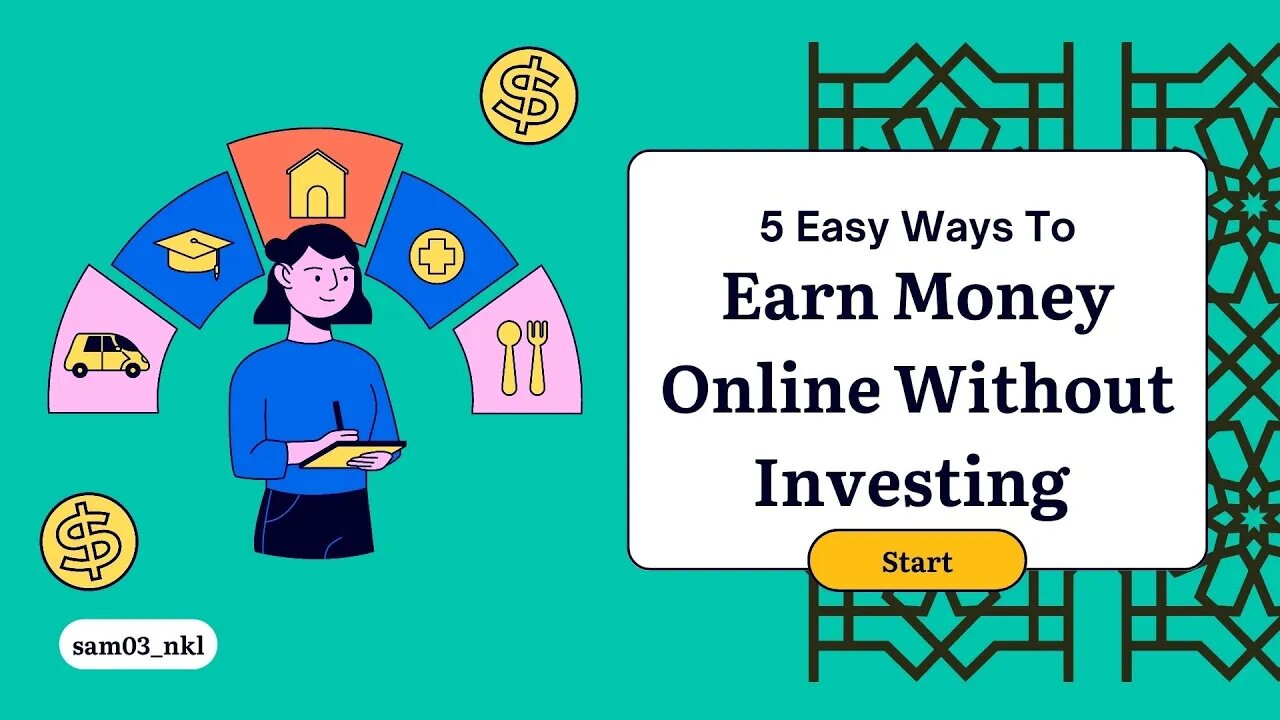 Earn $50,000+ Per Month without Investment | 5 Easy Ways to Earn Money | How to Make Money Online