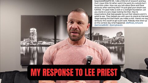 My Response to Lee Priest