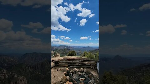 On the edge of a cliff in Arizona