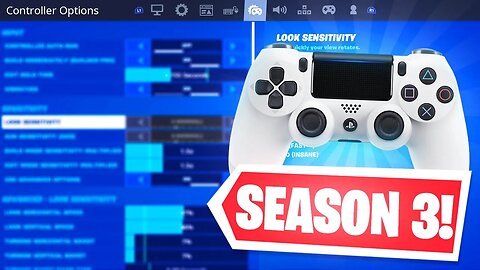 BEST SEASON 3 SETTINGS in FORTNITE! PRO PLAYER SETTINGS FOR PS4/XBOX! (Fortnite Best Sensitivity)