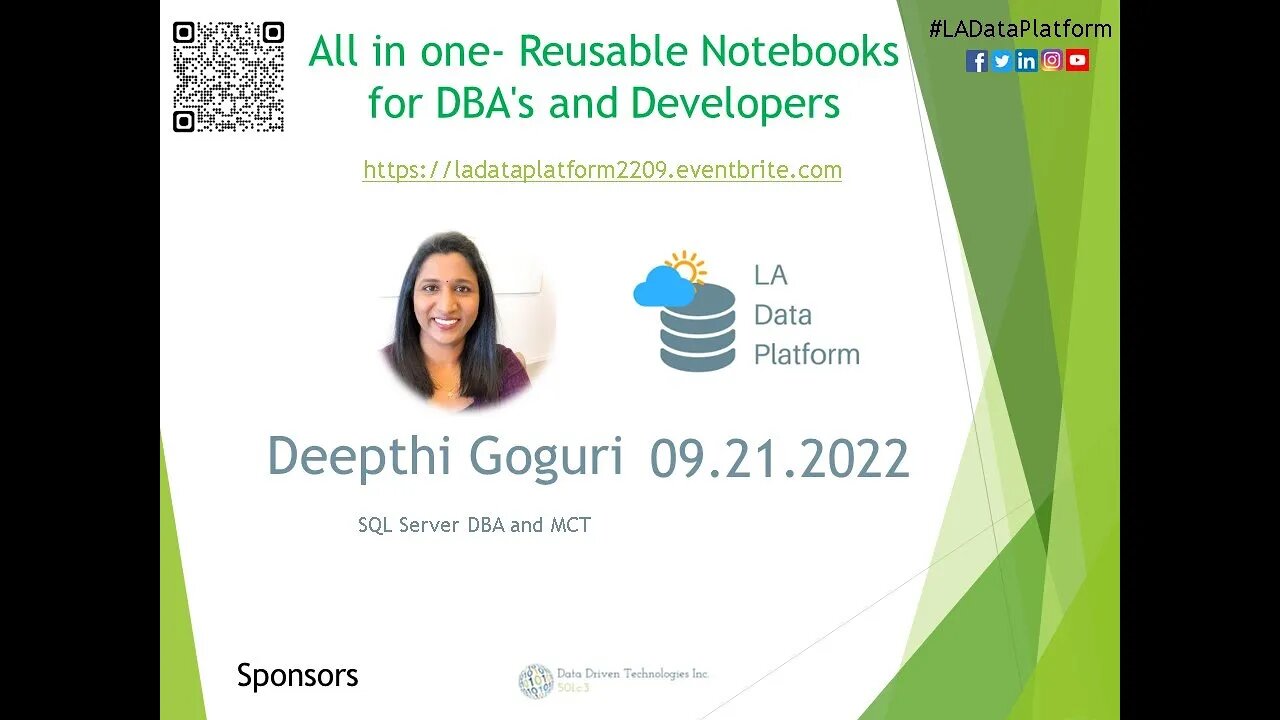 SEP 2022 - All in one- Reusable Notebooks for DBAs and Developers by Deepthi Goguri (@dbanuggets)