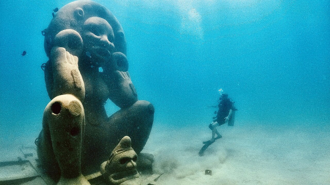 World's Largest Underwater Sculpture ~ Atabey ~ Snorkeling Sosua Beach Coral Reef Dominican Republic