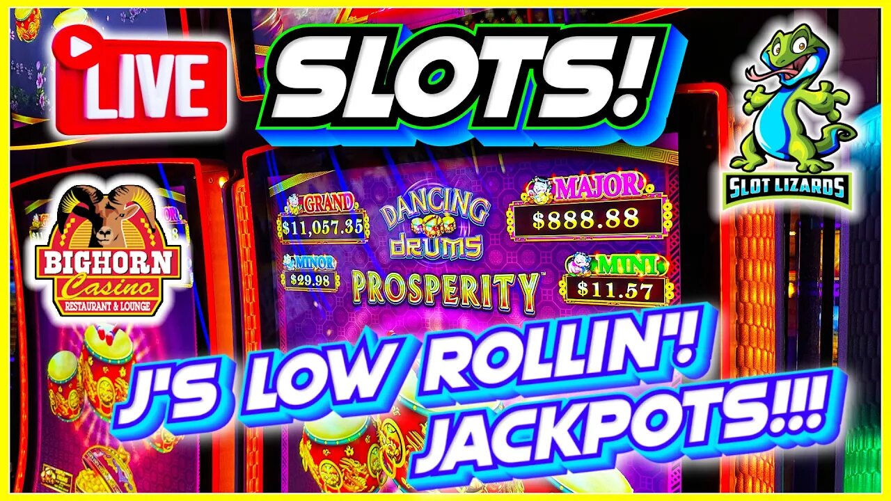 🔴 LIVE SLOTS! PIGGY GRAND JACKPOT TIME! J'S LOW ROLLIN' WEDNESDAY! EPISODE 54! BIGHORN CASINO