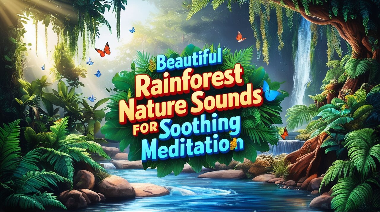 🌿 Beautiful Rainforest Nature Sounds for Soothing Meditation and Relaxing Times 🌿