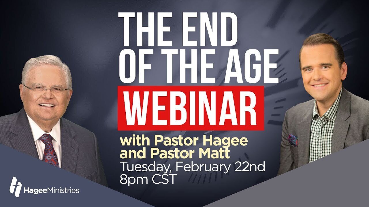 The End of the Age Webinar ·Tuesday, February 22 at 8pm