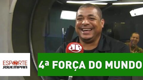 "O Corinthians é a 4ª força... do mundo", ironiza Vampeta