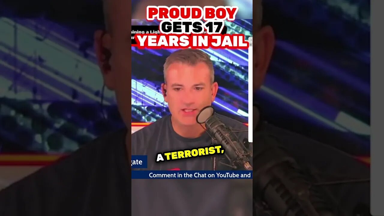 Proud Boy Gets 17 Years in Jail for No Violence #J6 #Capitol