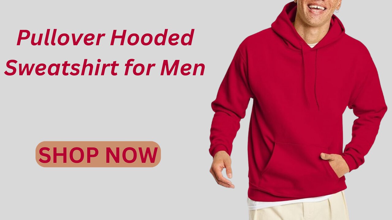 Pullover Hooded Sweatshirt for Men