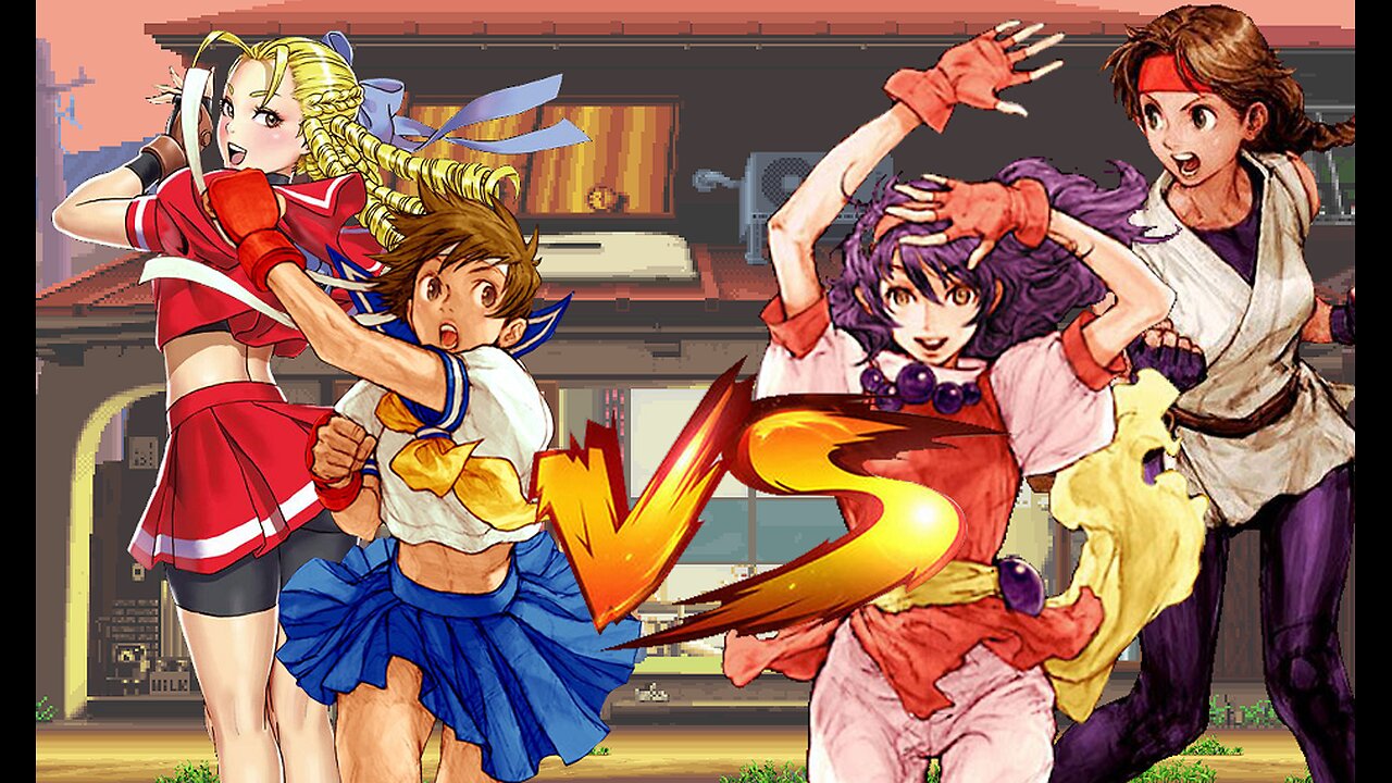 [REQUESTED] #063: CAPCOM Vs SNK: Sakura Kasugano & Karin Kanzuki Vs Athena Asamiya & Yuri Sakazaki