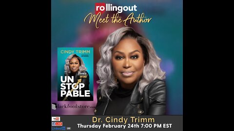 Meet the Author Dr. Cindy Trimm 'Unstoppable' tune in for a free offer