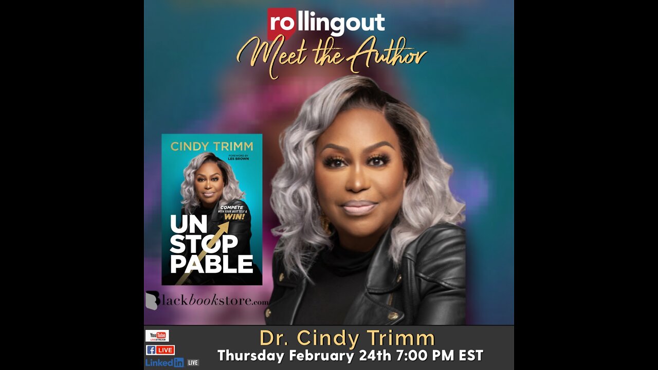 Meet the Author Dr. Cindy Trimm 'Unstoppable' tune in for a free offer
