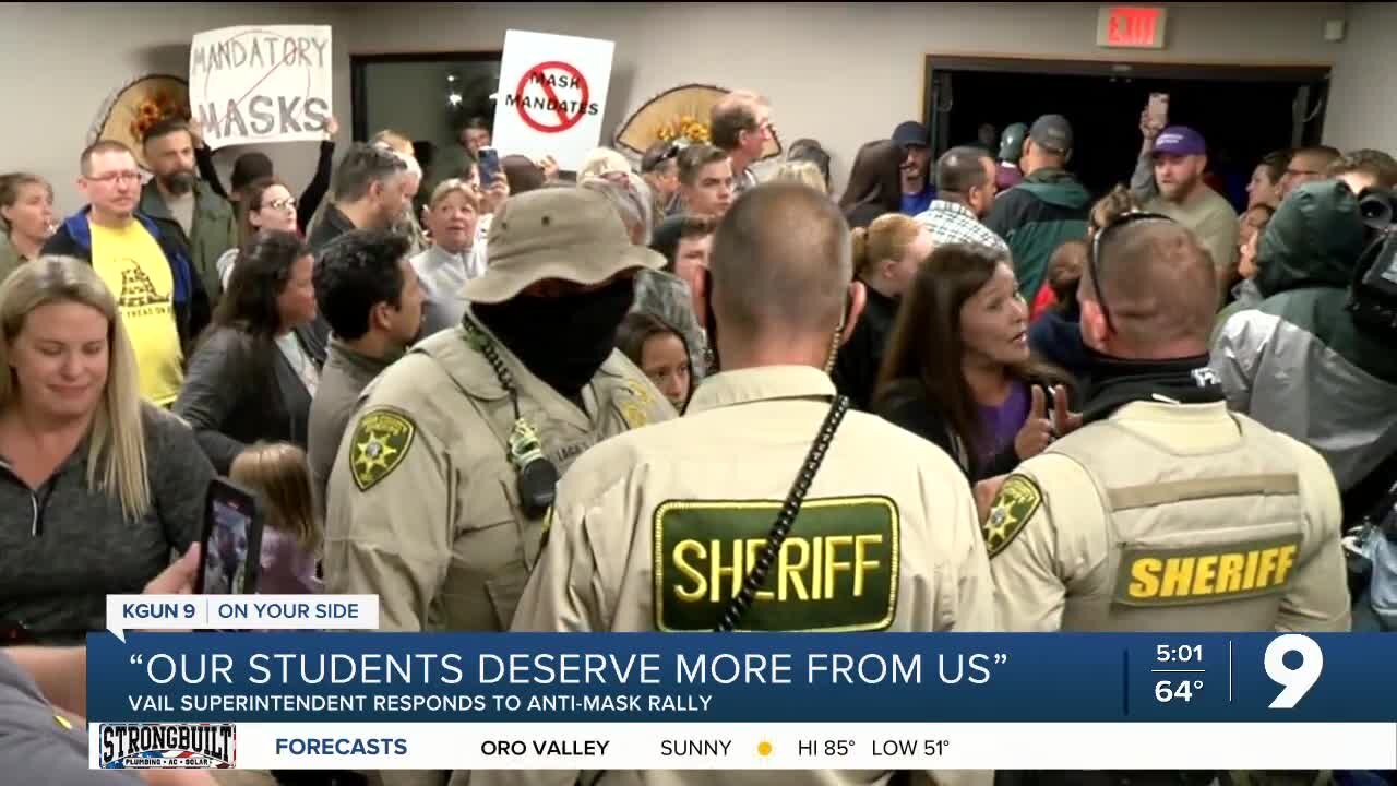 Vail Superintendent responds to anti-mask rally