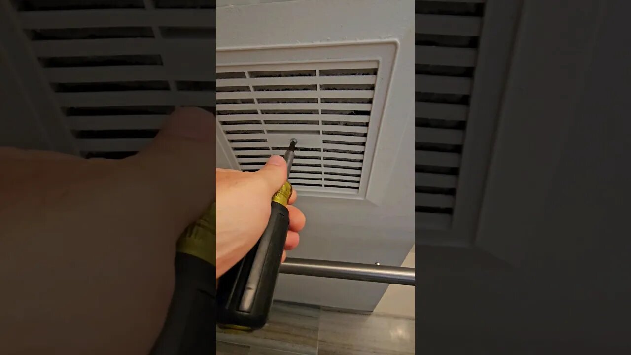 When your bathroom feels muggy, check your fan on the ceiling #diy