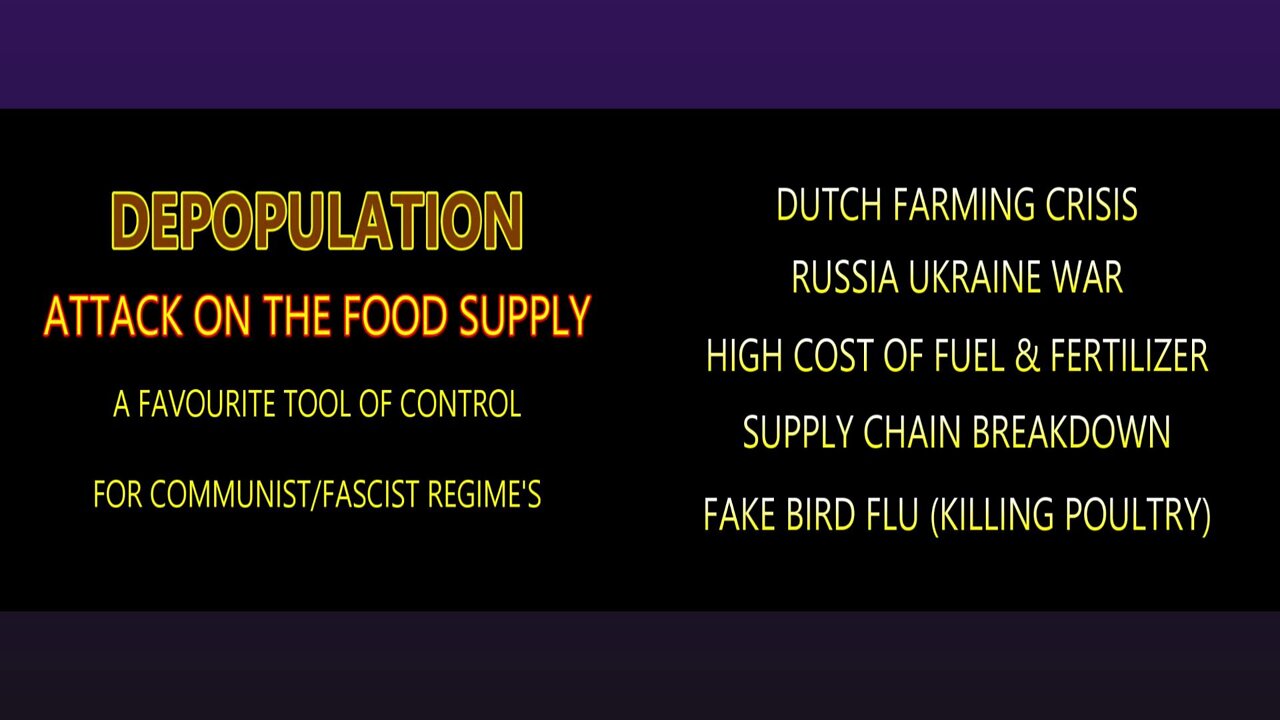 FOOD IS NOW THE WEAPON OF WAR AGAINST HUMANITY 2022.