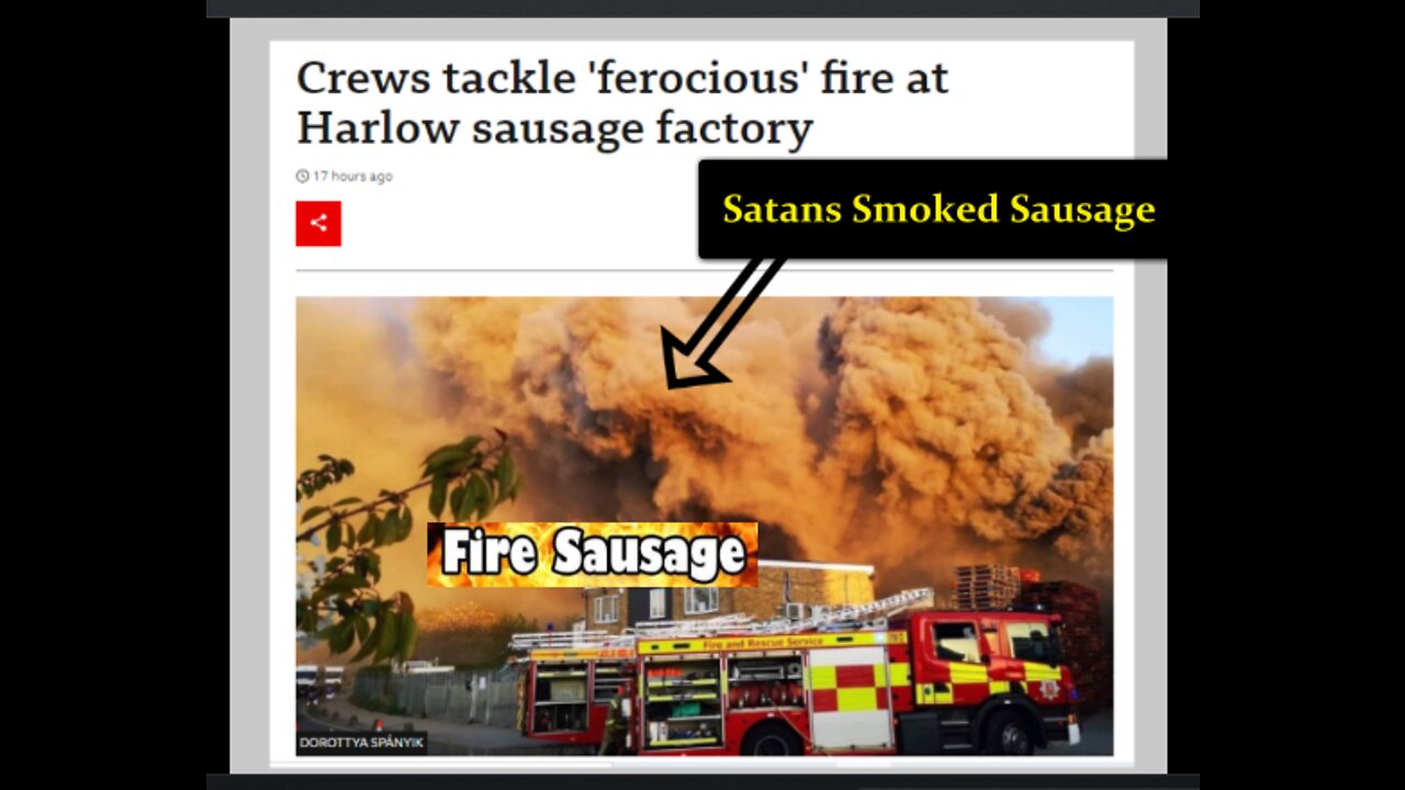 Smoked Sausage: Another Food Processing Plant in the UK Goes Up in 'Ferocious' Flames