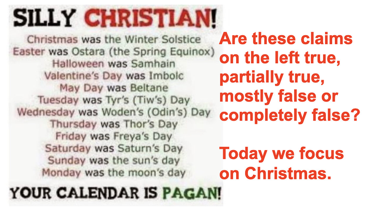 439 Is Christmas Pagan?