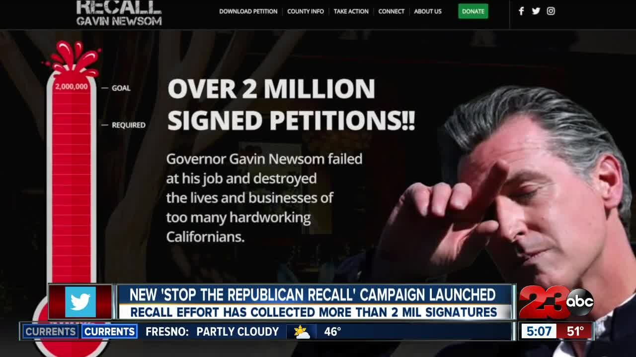New 'Stop the Republican Recall' campaign launched, recall effort has collected more than 2 million signatures