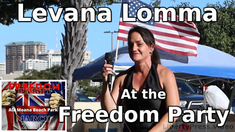 Levana Lomma at the Freedom Party at Ala Moana