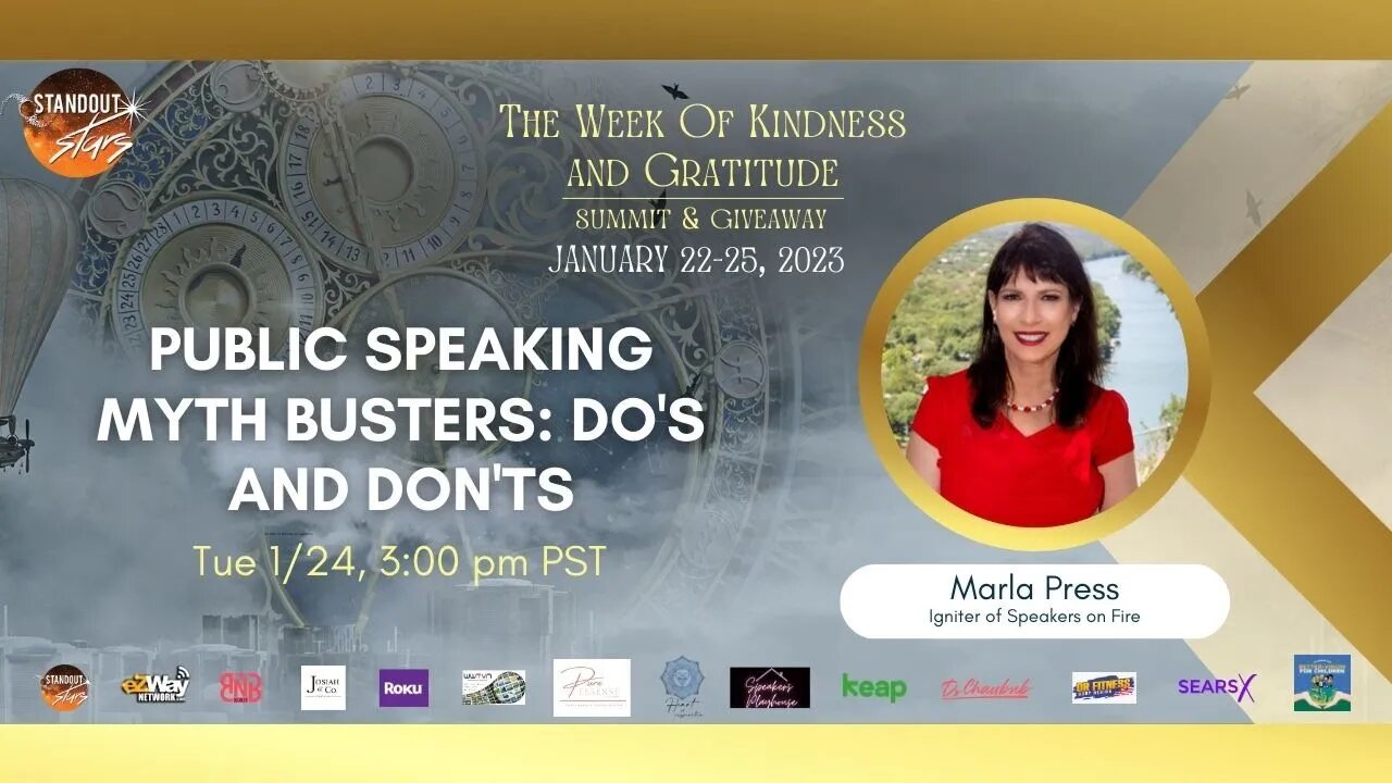 Marla Press - Public Speaking Myth Busters Do's and Don'ts