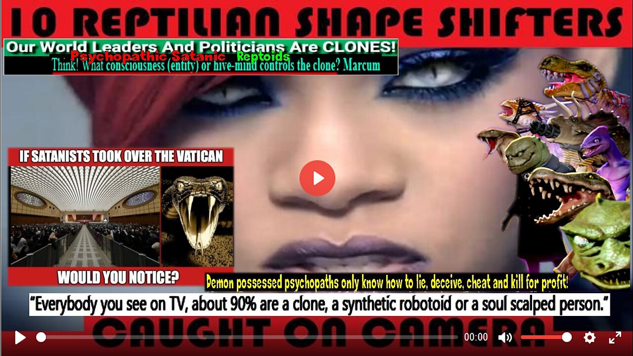 Reptile Alien Humanoids Shape Shifting Caught On Camera - Best Evidence Ever 1-10 Part 1 Must See