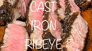 CAST IRON RIBEYE STEAK | ALL AMERICAN COOKING