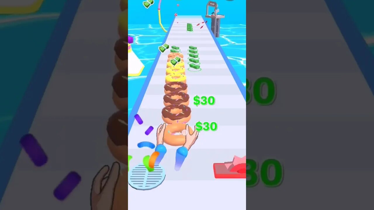 donut stack #shorts #satisfying #mobilegame @Dailyclips892