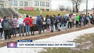 City Honors students walk out of school