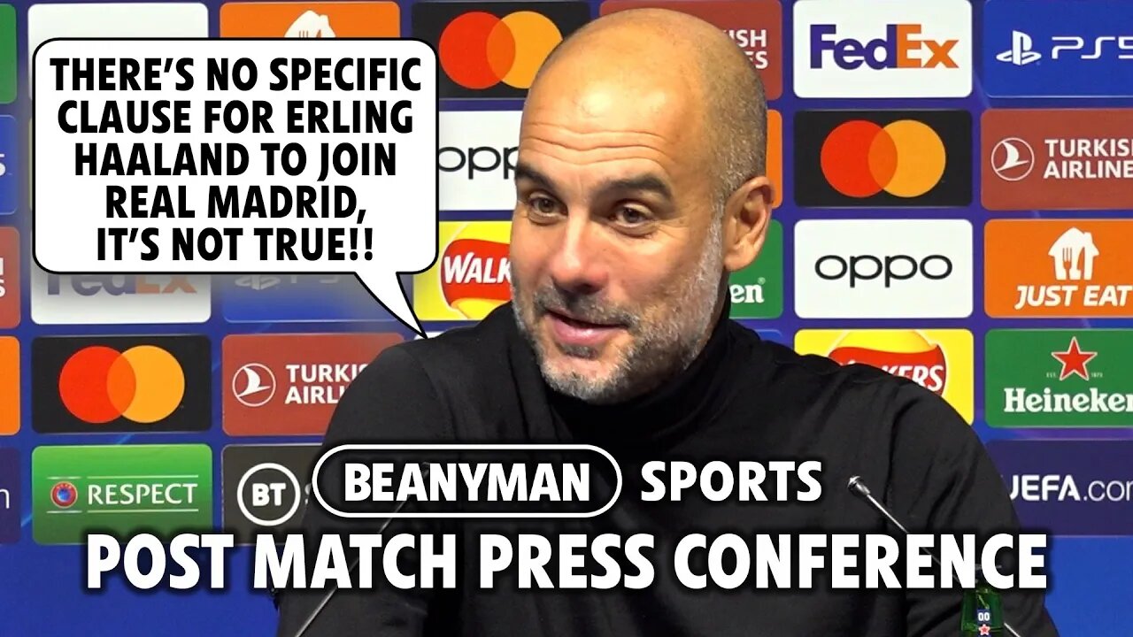 'There is NO CLAUSE for Haaland to join Real Madrid!' | Man City 5-0 FC Copenhagen | Pep Guardiola