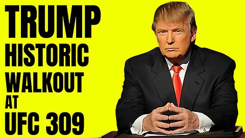 DONALD TRUMP AT UFC 309, WHAT'S THE BIG DEAL?