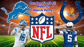 Detroit Lions Vs Indianapolis Colts: NFL Sunday Football Week 12 Watch Party and Play by Play