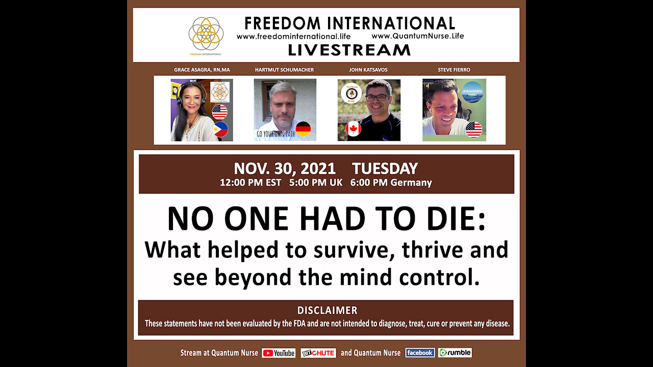 No One Had to Die: What helped to survive, thrive and see beyond the mind control.